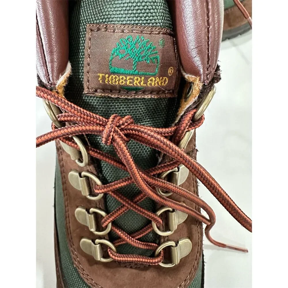Timberland Kids Field Boots‎ Brown Leather Lace Up Size 4.5 Brown Leather
